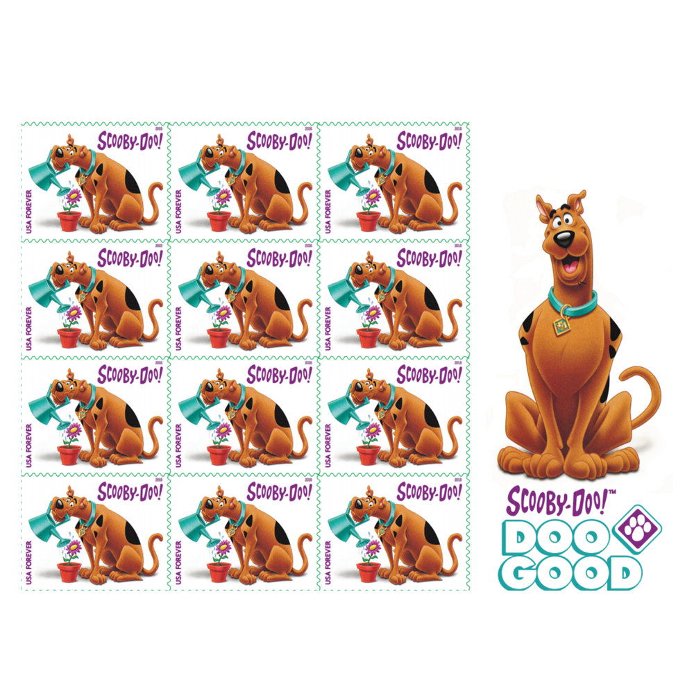 2018 Scooby-Doo Forever Stamps — Sheet of 12, Scott 5299 MNH